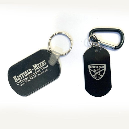 Dog Tag Key Chain with Hatfield McCoy Logo - Hatfield & McCoy